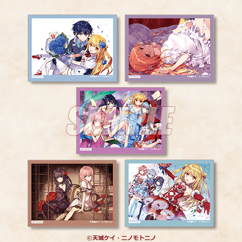 迷你角色小卡 庫法＆梅莉達、梅莉達 睡裙、梅莉達＆愛麗絲＆繆爾＆莎拉夏、繆爾＆莎拉夏、梅莉達＆愛麗絲＆繆爾＆莎拉夏 花束