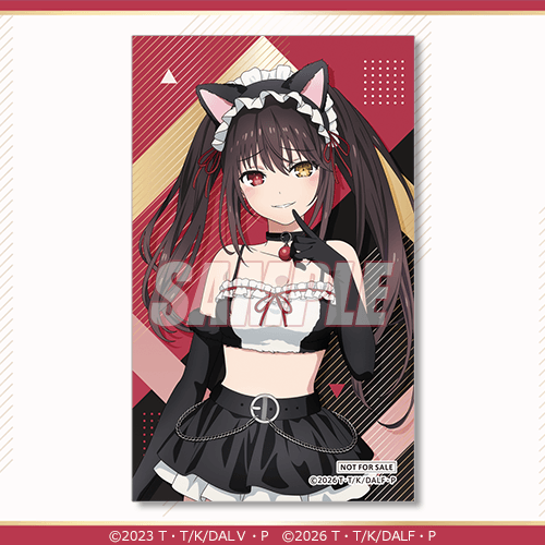 迷你角色小卡 時崎狂三 BLACK CAT