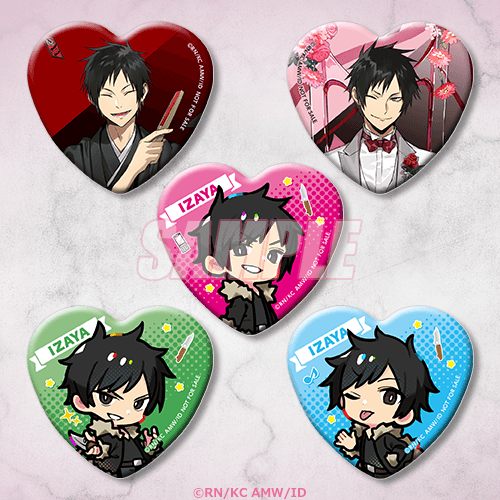 心型徽章 和服 or 燕尾服 or 站姿（Q版） or 刀（Q版） or 捉迷藏（Q版）