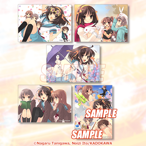 特製收藏卡 慶祝第100回／和兔子一起／梅雨／秋意／海邊玩水