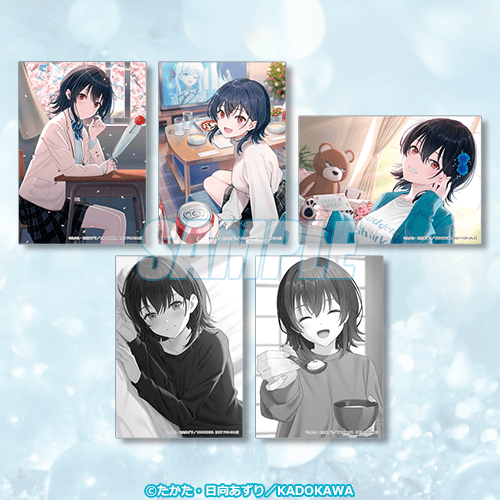 特製角色收藏卡 前期：櫻花與非洲菊／兩人獨處的週末／生日禮物／兩人共度的早晨／探病