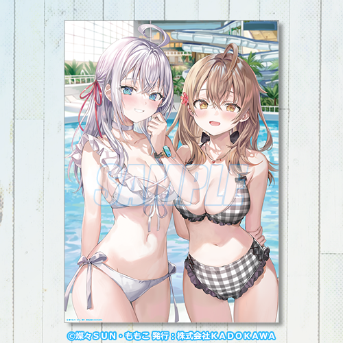 A3透明海報 艾莉&瑪夏(泳池)