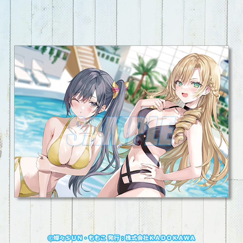 A3透明海報 菫&依禮奈(泳池)