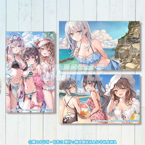 迷你角色小卡 艾莉&有希&瑪夏(渡假)/艾莉(海邊)/有希&瑪夏&綾乃(海邊)
