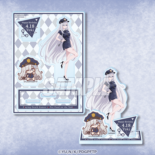 誕生日特典 Birthday迷你壓克力場景立牌 警察造型