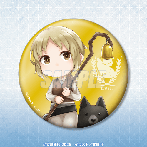 BIG金色金屬風徽章 Q版 諾兒菈